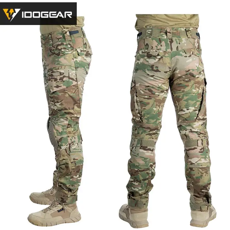 Боевая униформа IDOGEAR G4 рубашка и брюки тактическая одежда BDU с подушечками костюм