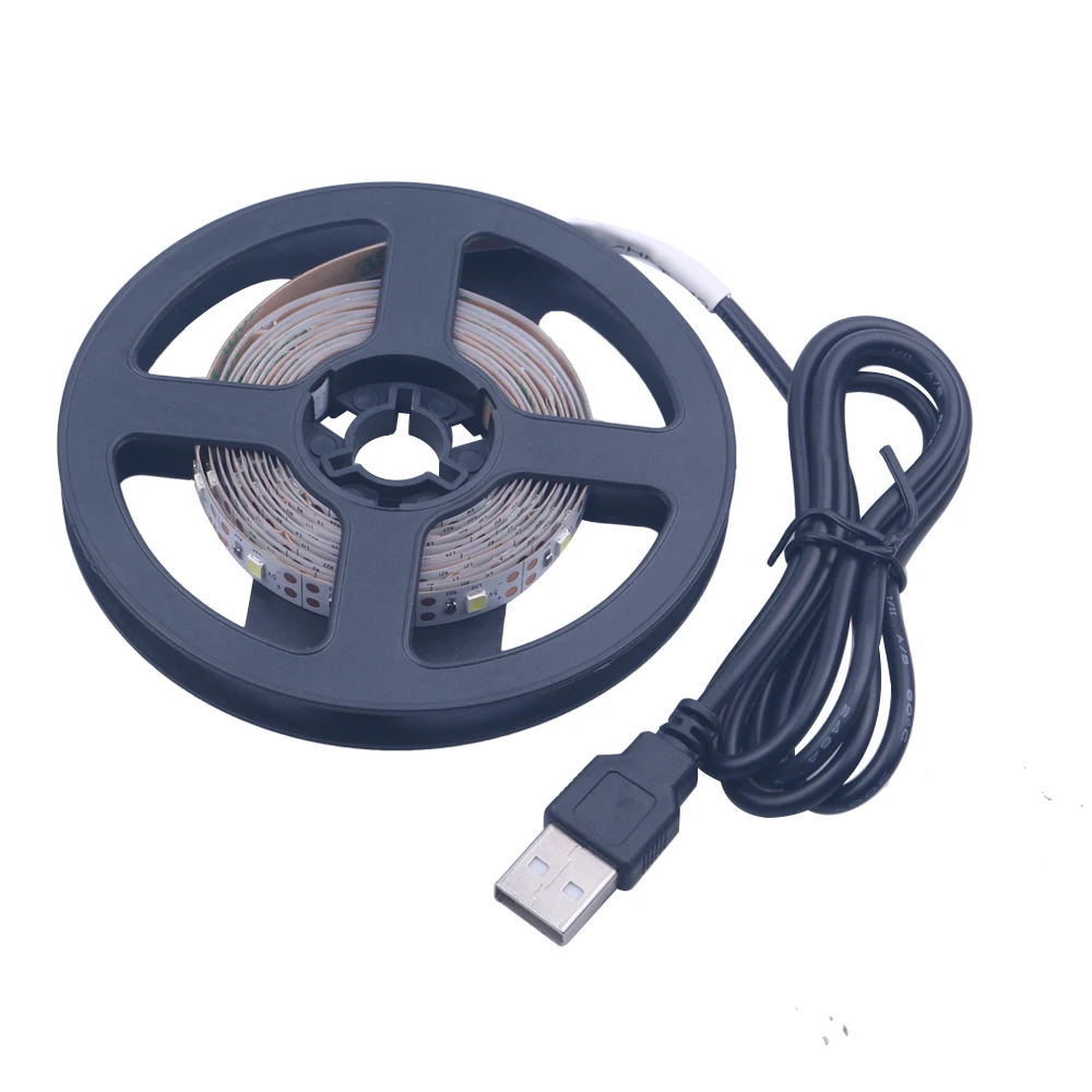 Светодиодная лента RGB с USB 5 в постоянного тока 50 см 1 м 2 3 4 Гибкая мини-лампа SMD 2835