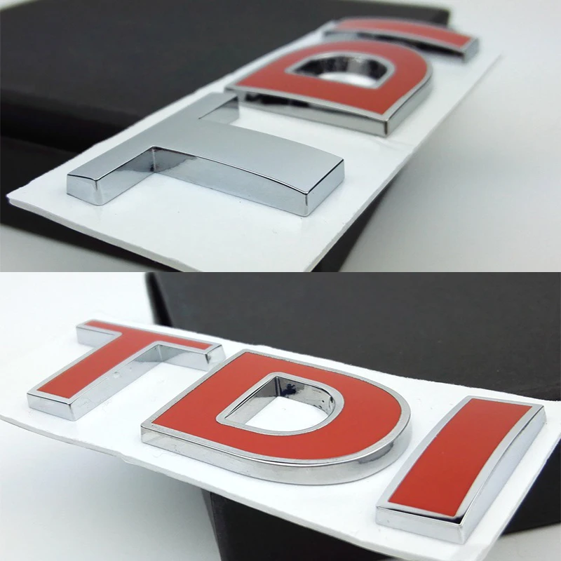 1 Новая Металлическая Эмблема TDI наклейка с логотипом для Polo Golf Jetta Passat b5 b6 GTI Touran Bora