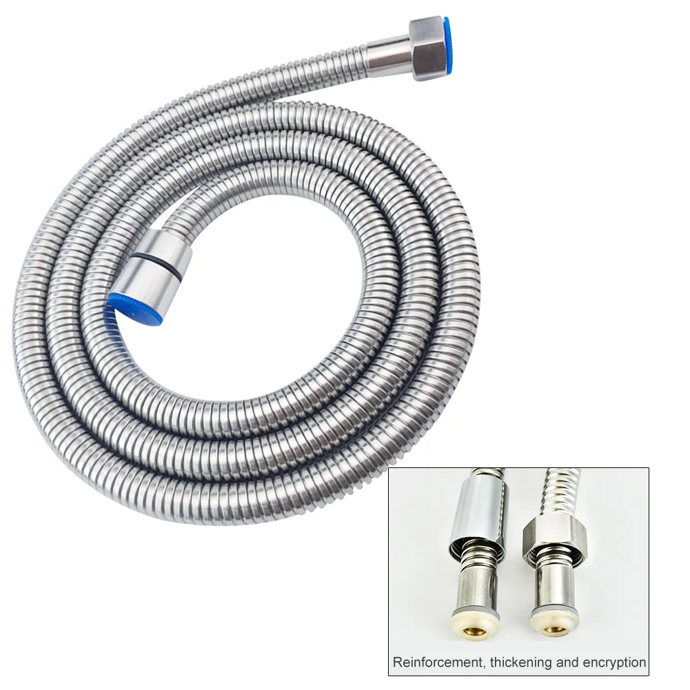 

Easy Install Home Long Explosion Proof Shower Hose Lightweight Universal Bathroom Stainless Steel Leakproof Anti Twist Hotel
