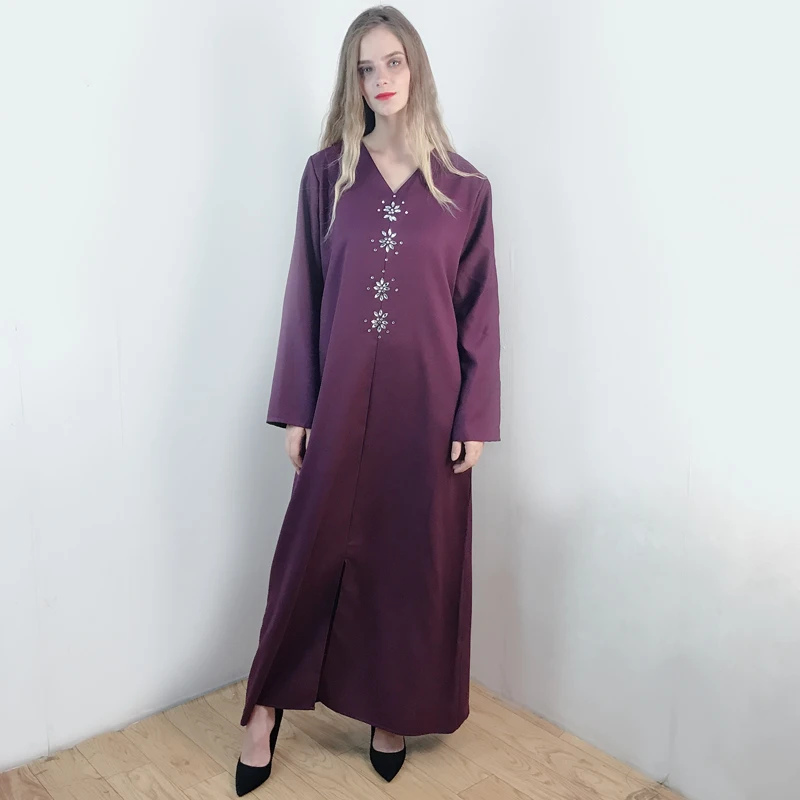 Женское длинное свободное платье Jelleba в марокканском стиле, с длинным рукавом и капюшоном, трапециевидной формы, модель GF964