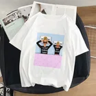 Летняя модная женская футболка для мамы и дочки ulzzang, Повседневная футболка Harajuku, графическая футболка, кавайный Топ, уличная одежда