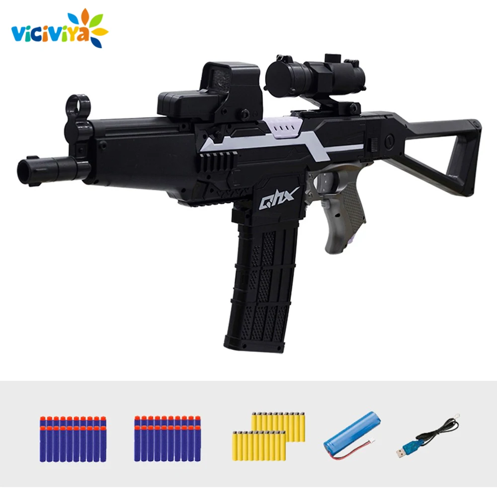 Электрический взрыв винтовка игрушечный пистолет для Детское оружие костюм Nerf с