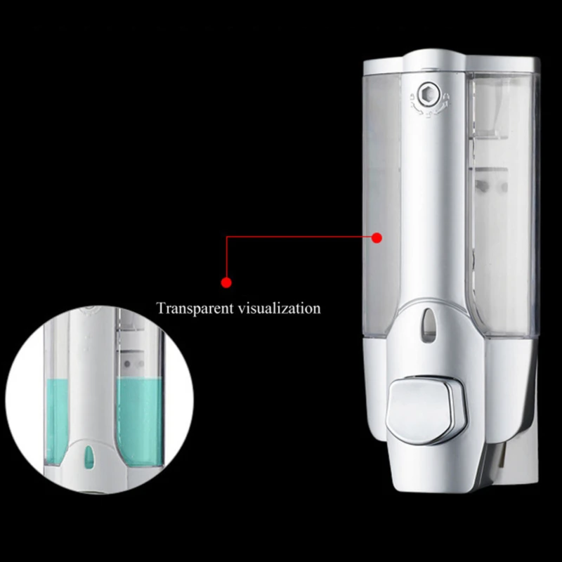 Bathroom Soap Dispenser Shampoo Shower Container Plastic Rack Wall-Mounted Manual Single-Head Liquid Box | Обустройство дома