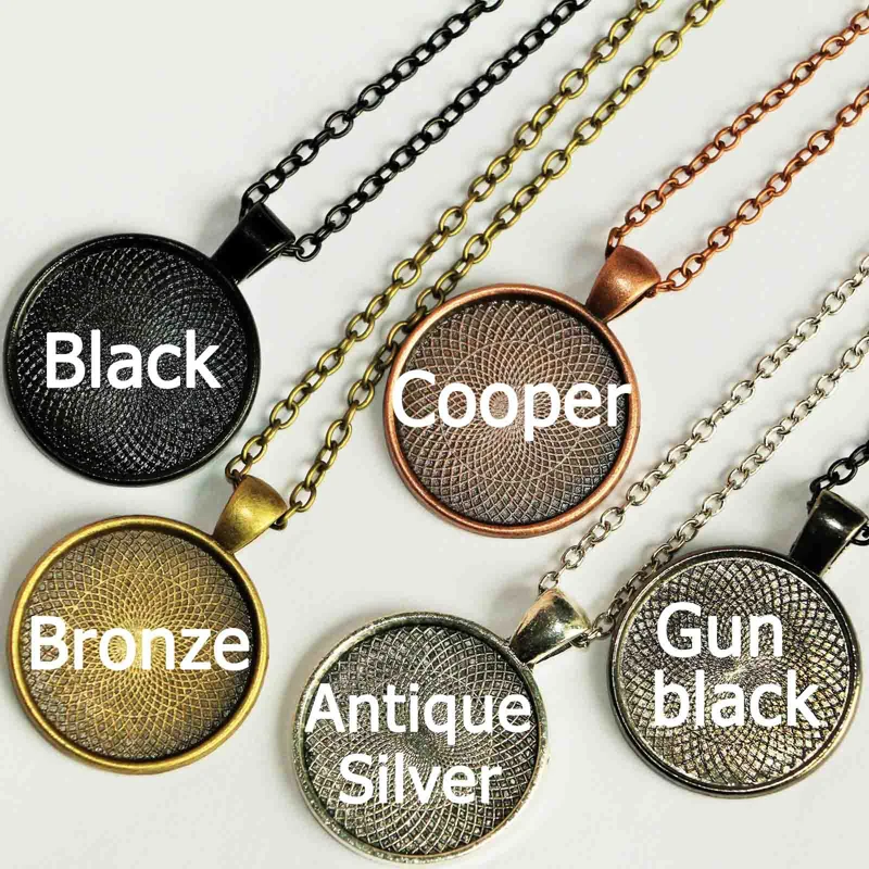 Цилиндрическое ожерелье с барабаном мужское модное Ювелирное Украшение черная