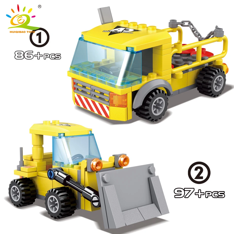 467 шт. 4в1 инженерные транспортные средства строительные блоки экскаватор кран