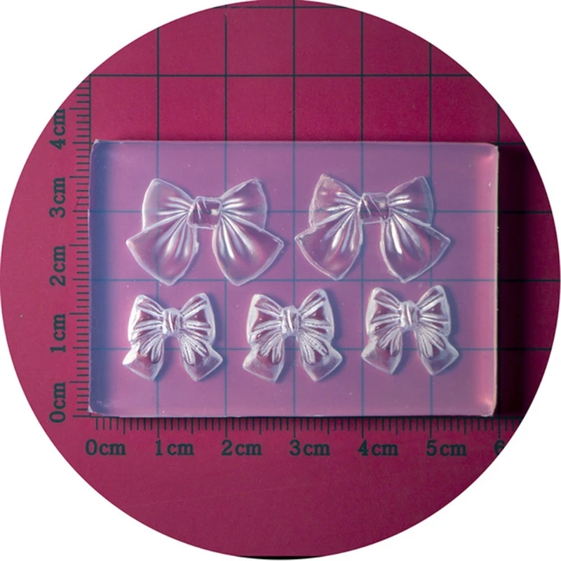 3D Flower Bowknot Nail Art Decoration Resin Mold Nails Stickers Silicone Mould
