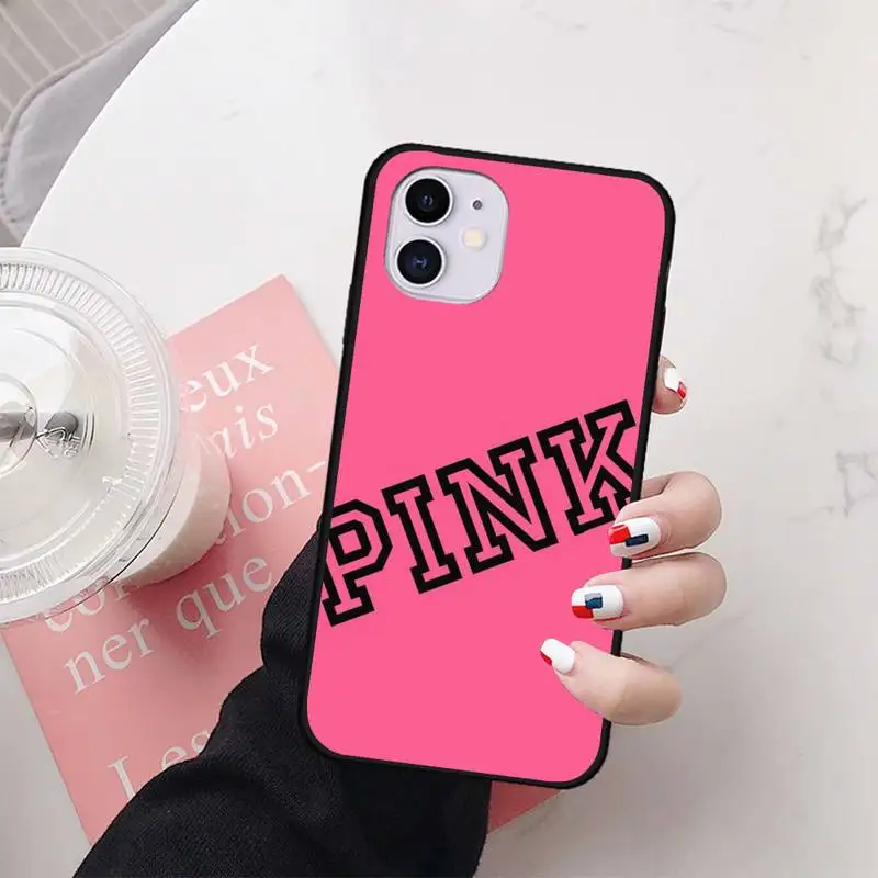 Чехол для iphone 11 розовый и брендовый чехол с принтом сделай сам чехлы PRO MAX X XS XR 4S 5S 6S