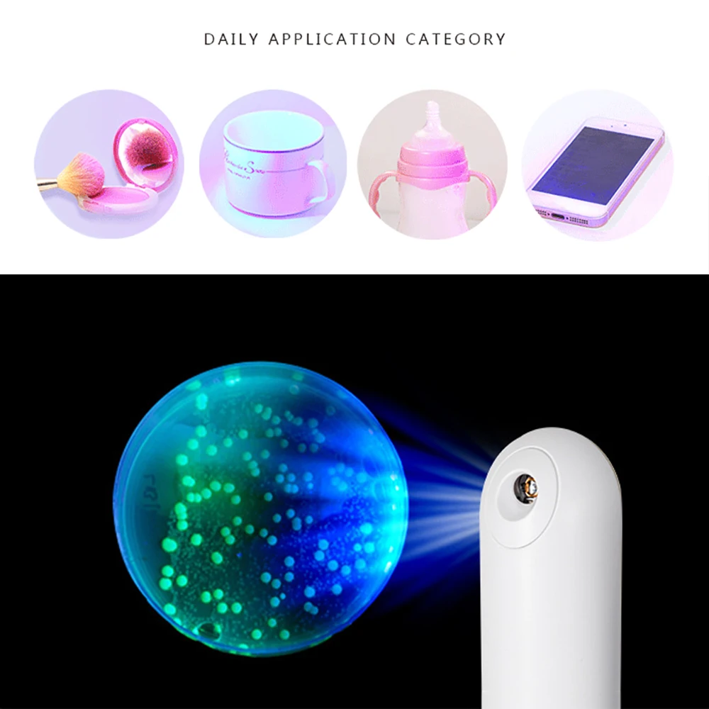 Мини УФ светильник стерилизатор ручной дезинфекционный карандаш аккумуляторная