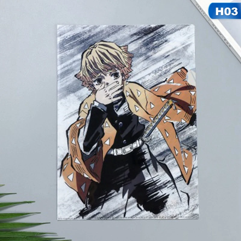 

1pcs Anime Demon Slayer Kimetsu No Yaiba File Folder Organizer Document Bag Folders Students Stationery School Office Supplies