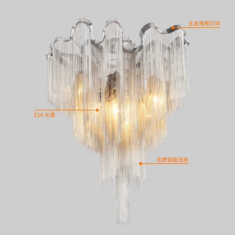 

French Chain Chandeliers Lighting Fixture Vintage Chandelier Lamp For Foyer Dining Room Lustres Restaurant Decoration