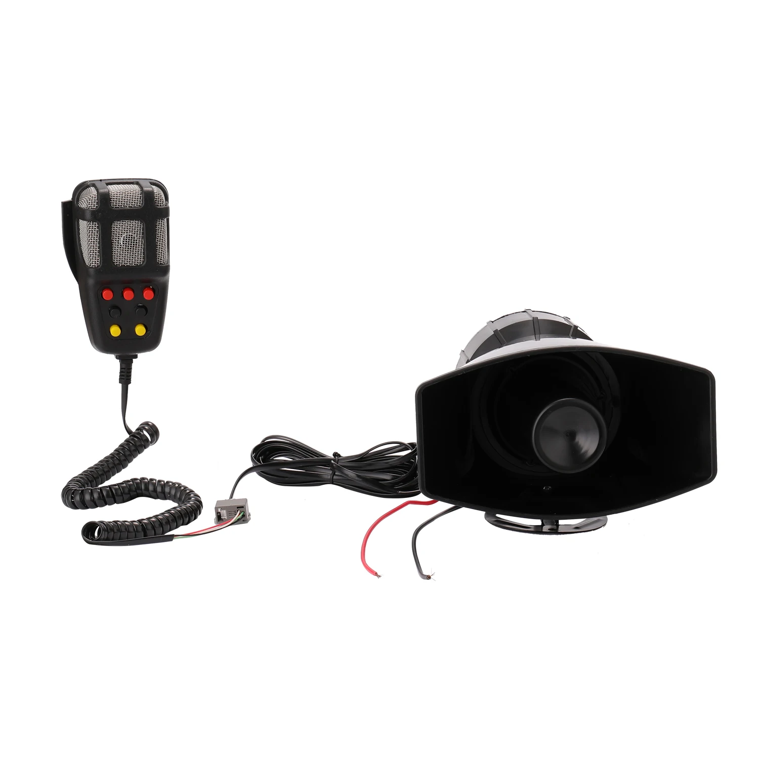 Car Emergency Siren Car Siren Horn Mic PA Speaker System Emergency Amplifier Hooter alarm horn speaker 12V 80W 200dB Supplies