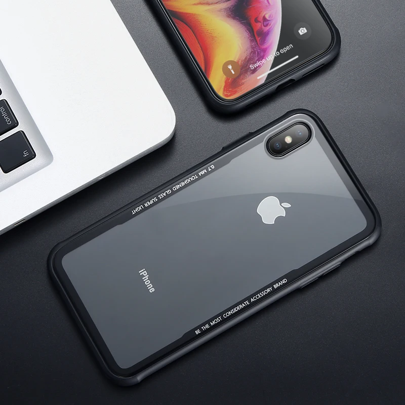 

FLOVEME Case For iPhone 11 Clear Transparent Case For iPhone 11 Pro Max Screen Protector Cover For iPhone 7 8 Plus X XR XS Max