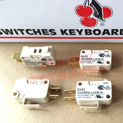 Вишневый микропереключатель D45X CD45X 16A короткий/длинный/шкив/изогнутая ручка 10A 250 В - Цвет: D45X NO handle