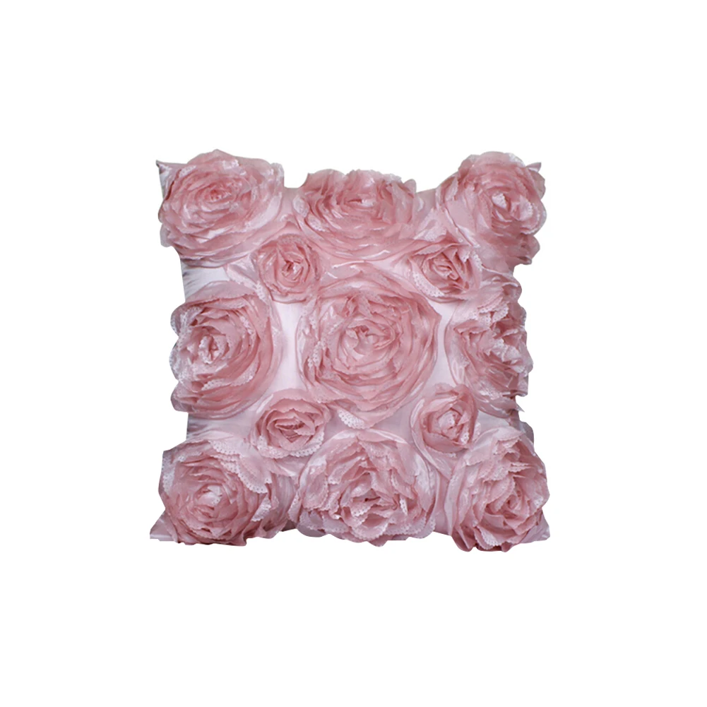 Наволочки с вышитыми розами для подушки свадебной вечеринки домашний декор