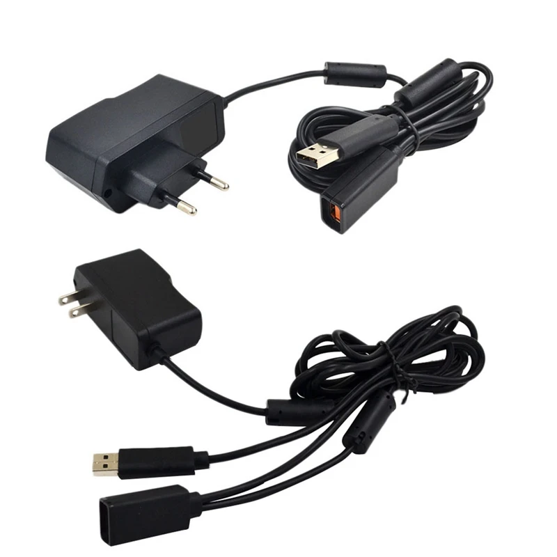 USB AC адаптер питания Замена зарядного устройства кабель Шнур для 360 Kinect (вилка