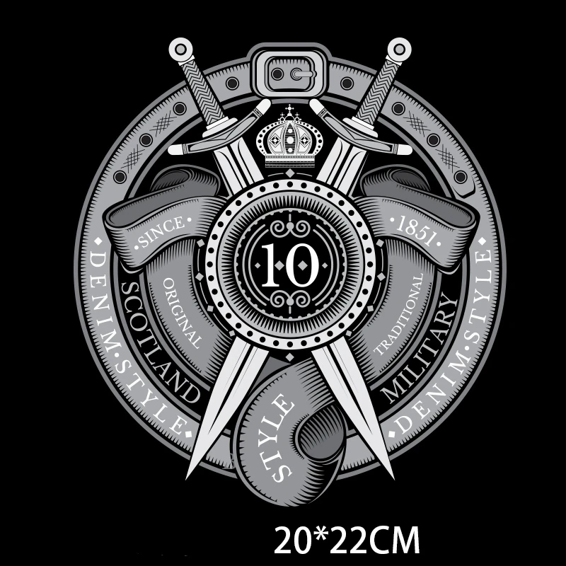 Моющаяся наклейка с двойным мечом для утюга на мотоцикл заказ крутые байкерские