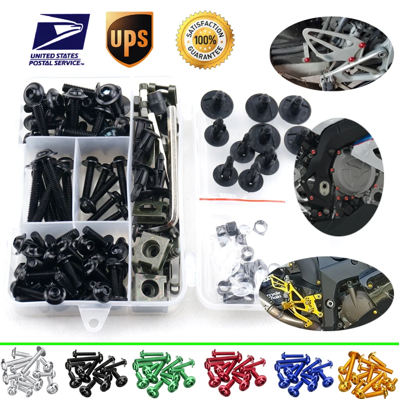 Полный Комплект болтов для мотоцикла обтекатели зажимы 1 комплект M5 M6 винты