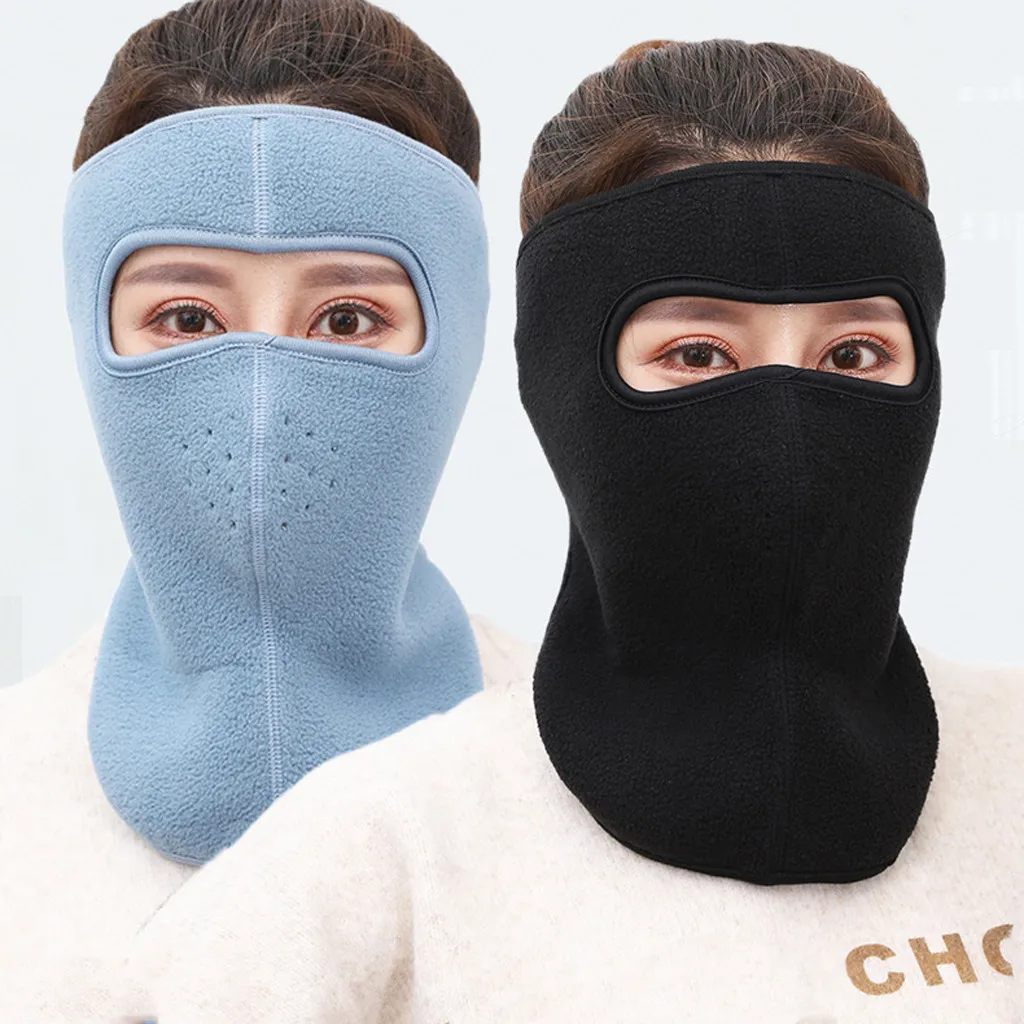 Мужская и женская зимняя теплая маска флисовые наушники для катания на лыжах