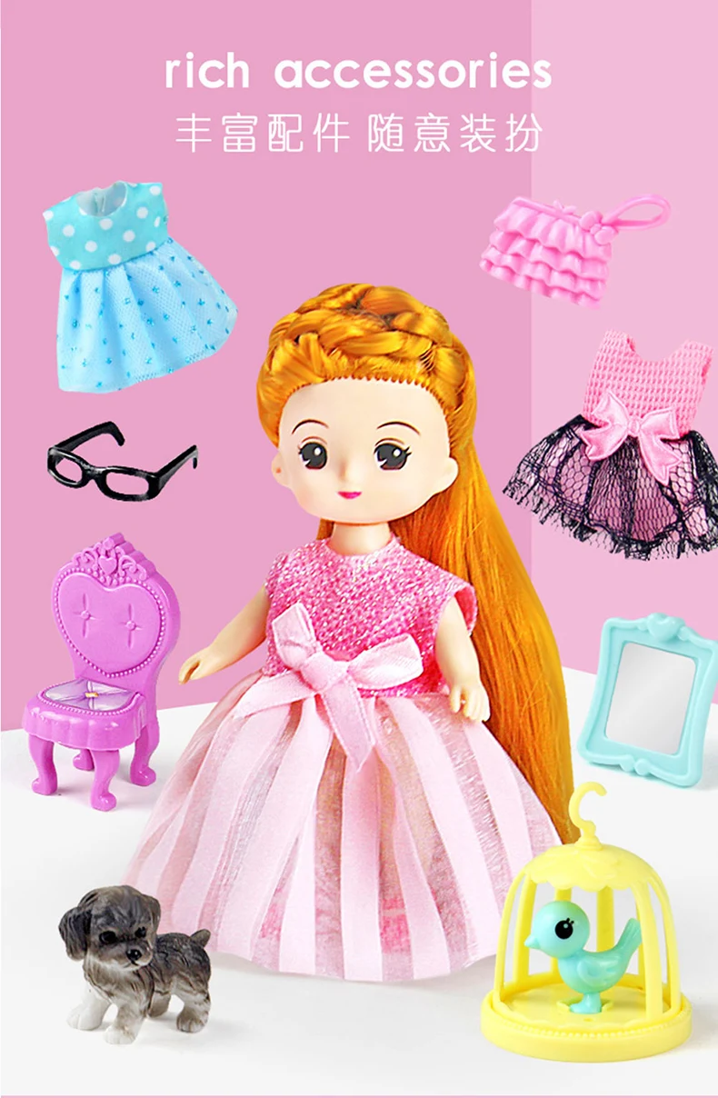 Дропшиппинг мини Развивающие игрушки для девочек Diy сумки для кукол дом Миниатюрная модель ручная сумка для кухни для малышей подарок для девочек игрушки