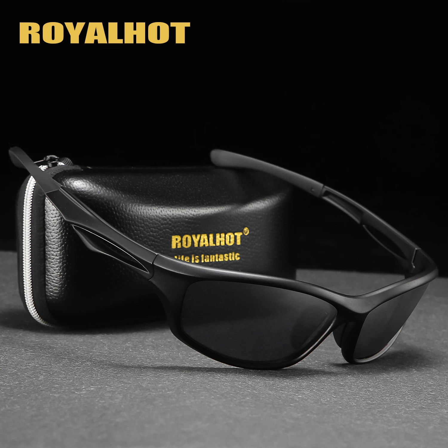 Мужские и женские солнцезащитные очки RoyalHot поляризационные Овальные спортивные