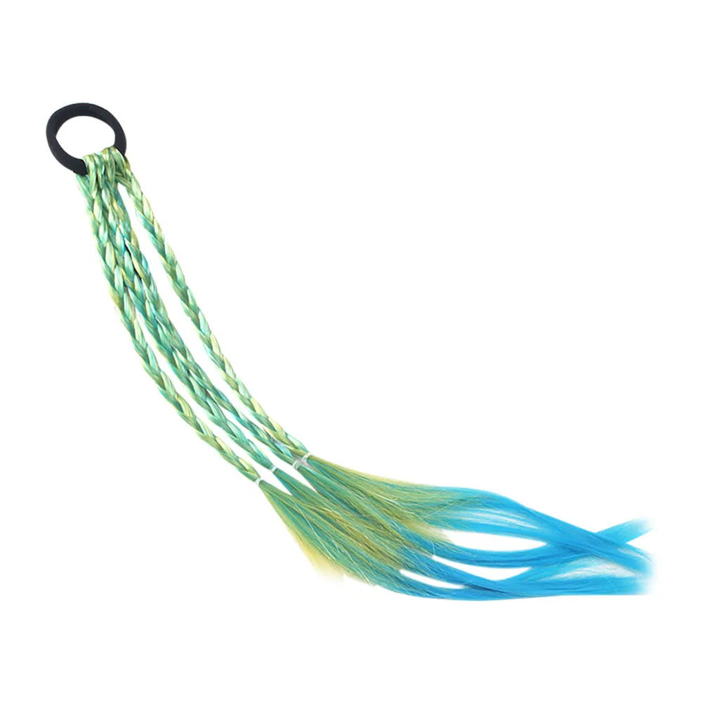 Милые эластичные резинки для волос девочек аксессуары парик кольцо прически