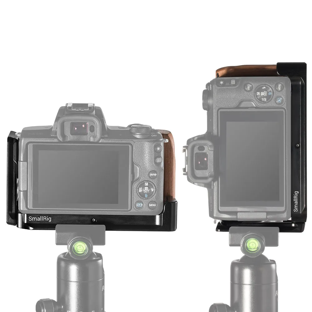SmallRig M50 L Пластина l-кронштейн для камеры Canon EOS M50 с деревянной ручкой Arca Стиль Быстрая пластина 2387