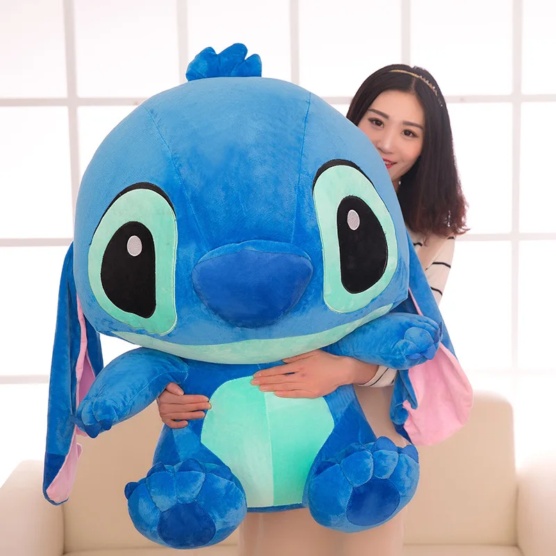 Милые плюшевые игрушки Kawaii Stitch с длинными ушками милая кукла Диснея мягкие