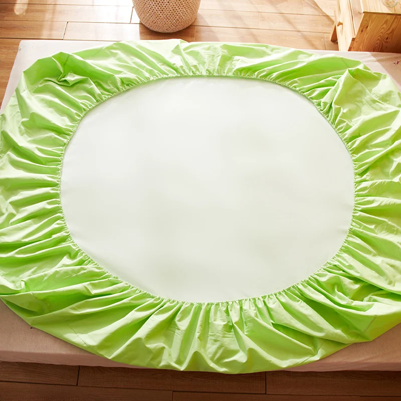 Водонепроницаемое и дышащее хлопковое однотонное покрывало для малышей кровати