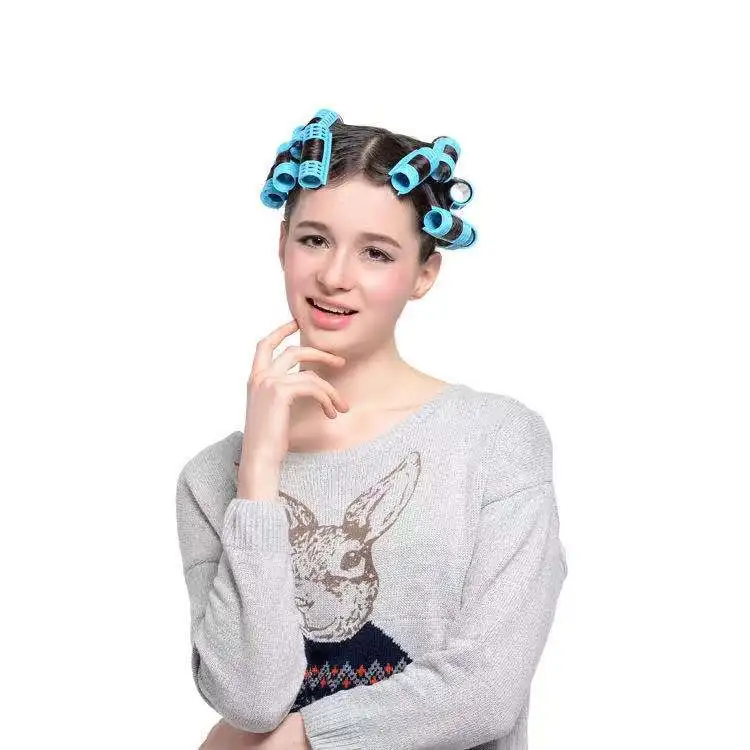 

6-14pcs 6 Size Random Color Hairdressing Home Use DIY Steam Magic Hair Roller Self-Adhesive Rollers Curler Roller Curler