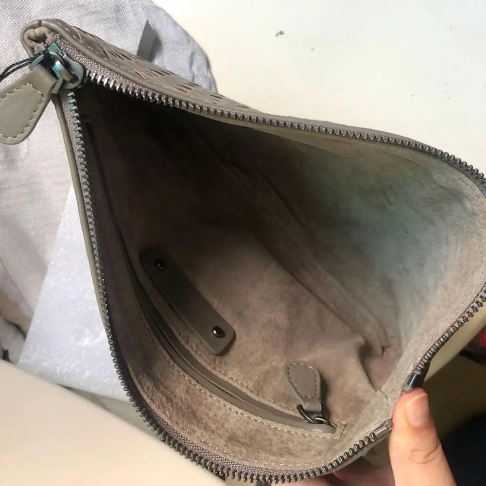 Мужской кошелек из 100% овечьей кожи ручная работа тканевый клатч мягкой