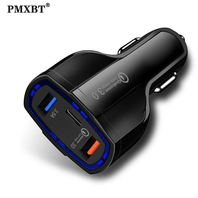 Автомобильное зарядное устройство PD QC3.0 с двумя портами USB для Samsung Galaxy 3.5A