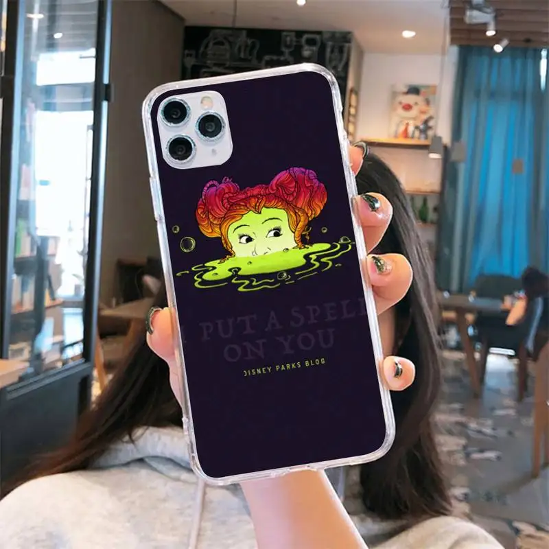 Прозрачный чехол Hocus Pocus для iPhone 6 7 8 11 12 s mini pro X XS XR MAX Plus se | Мобильные телефоны и