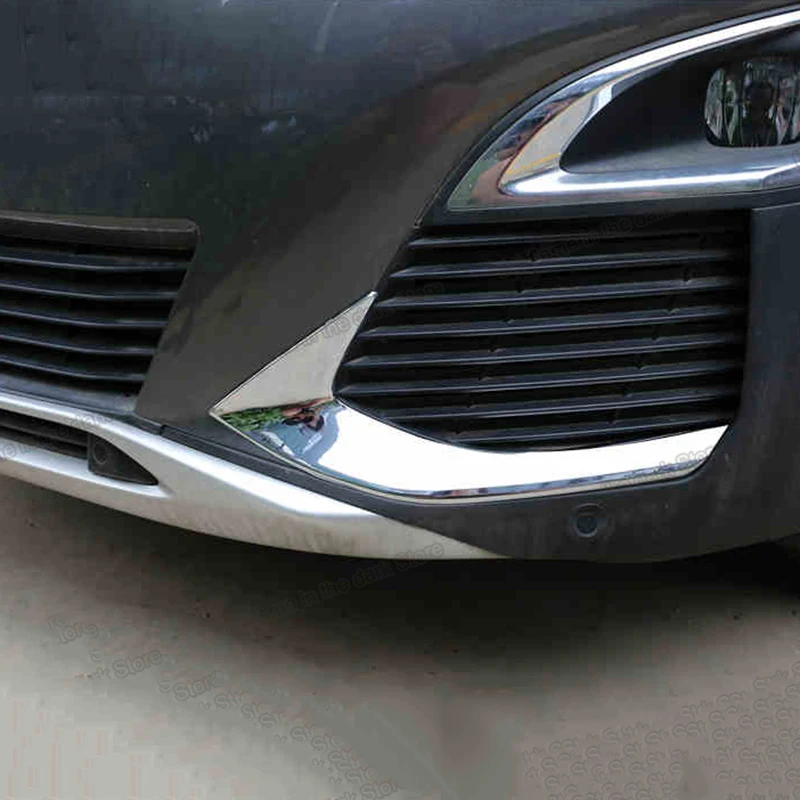 

Lsrtw2017 Stainless Steel Car Front Foglight Trims for Peugeot 3008 2017 2018 2019 Accessories Auto Fog Light Decoration