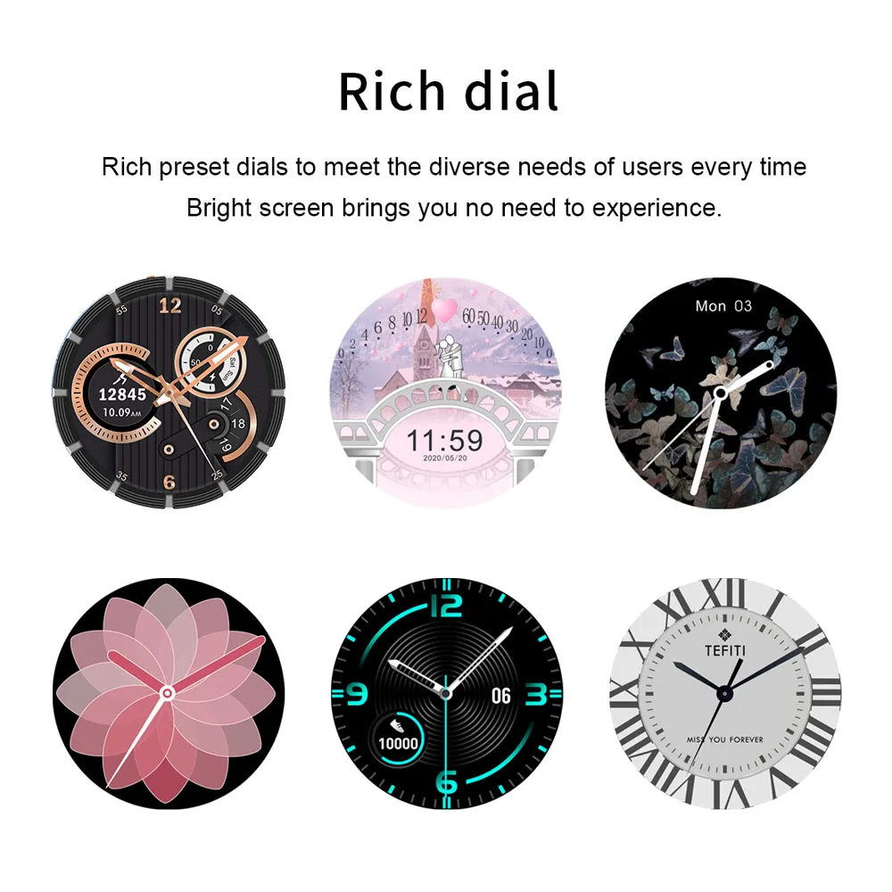 

Smart Watch Women Full Touch Screen Ultra thin Wristband Bluetooth Sports Tracker Fitness Watch Smartwatch For Android IOS Phone