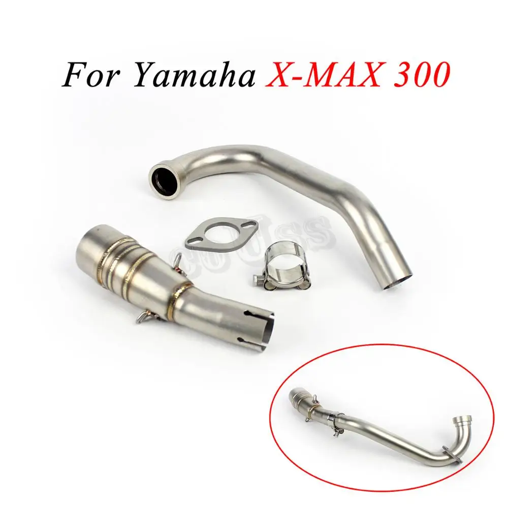 Для YZF XMAX250 XMAX300 гоночные слипоны среднее звено труба Средний выхлоп мотоцикла Moto X