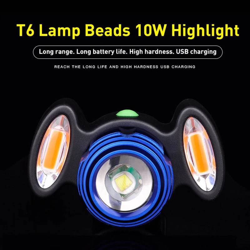 4 режима Велосипедная передняя фара Зарядное устройство USB Для велосипеда