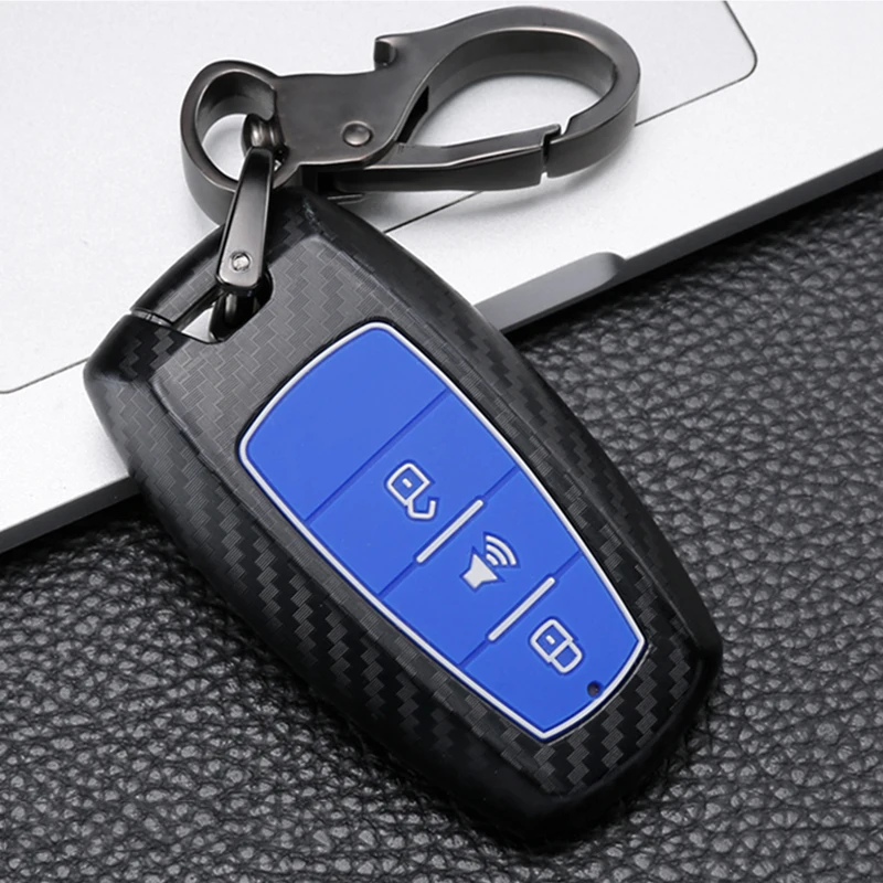 

Carbon fiber Silicone Car Smart Remote key Cover Case For Great Wall Haval Coupe H9 GMW H6 H2 F7 F7X 2019 2020 Key Protect Shell