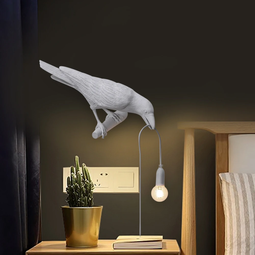 

Animal Bird LED Wall Mounted Light Home Living Room Bedroom Bedside Restaurant Aisle Lighting Decorative Art Table Lamp