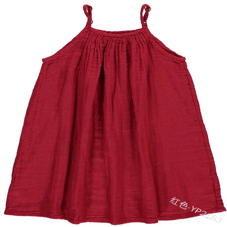 WEPBEL/платье для маленьких девочек сезон лето без рукавов Однотонный на брительках