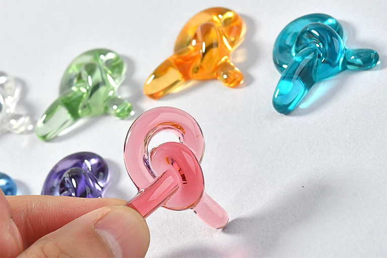 Прозрачный акриловый материал узелковая пластырь из смолы DIY японские простые