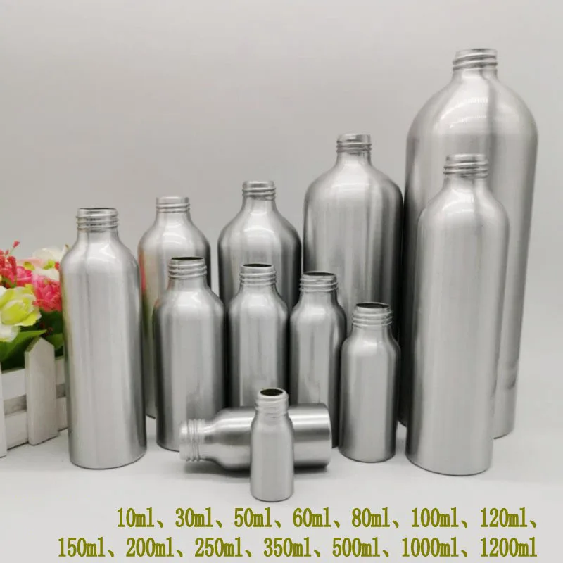 Алюминиевая бутылка лидер продаж пустые косметические контейнеры для