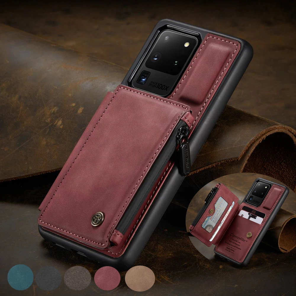Чехол CaseMe для Samsung Note S 10 20 9 8 S21 S20 E A71 A51 A21S A52 A72 Plus ультратонкий кожаный