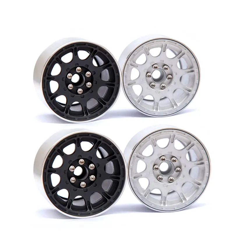 

1/4pcs Aluminum Alloy Beadlock 2.2" Wheel Rim Hub for 1/10 RC Crawler Axial SCX10 Wraith 90018 RC Car Accessories Y008