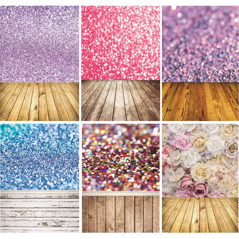 

Vinyl Custom Photography Backdrops Prop Glitter Facula Light Spot Theme Photography Background HM20209-80
