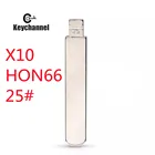 Запасной металлический откидной стержень 10 шт.лот #25 Lishi HON66 KD, лезвие ключа для Honda Civic Accord CR-V City HRV Venzel Jade