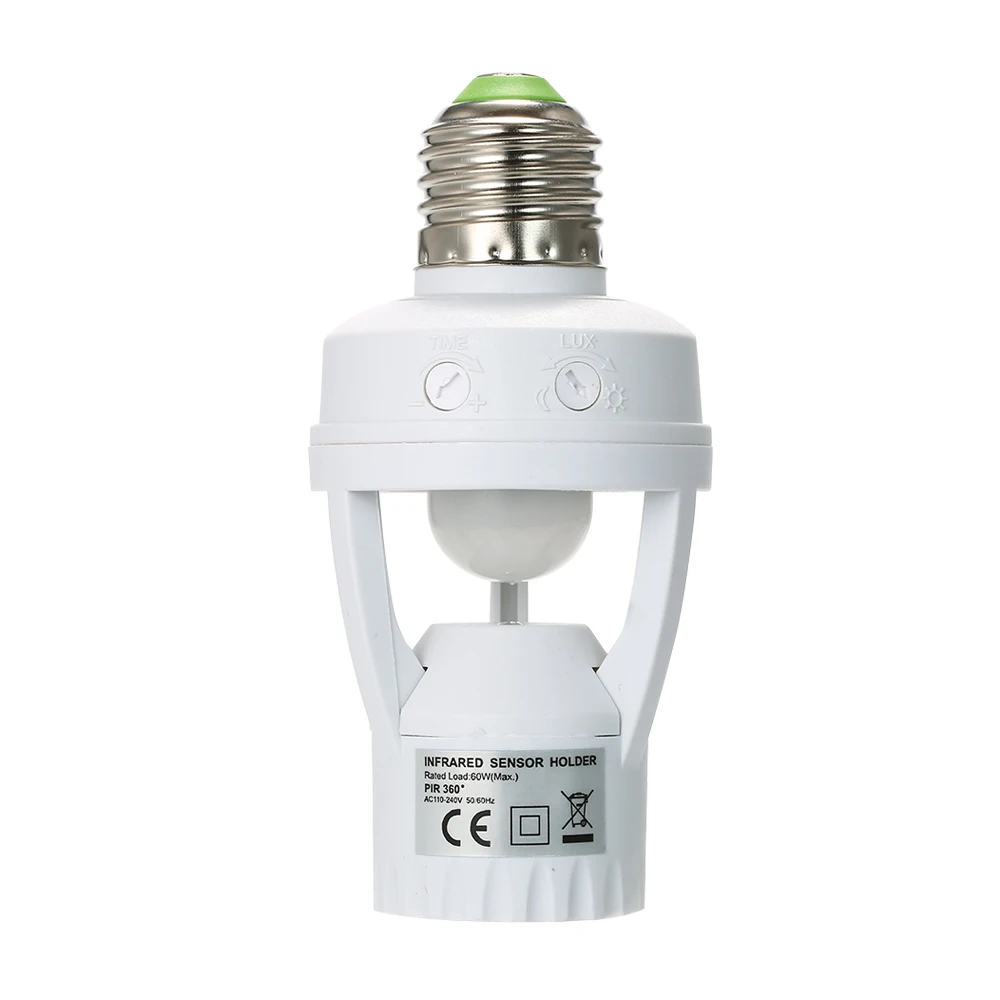 AC110 220V PIR датчик индукционного движения ИК инфракрасный детектор E27 переключатель