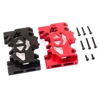 1pcs aluminum alloy trx4 gearbox mount base chassis skid plate for 110 rc crawler traxxas trx 4 defender bronco blazer g500 up