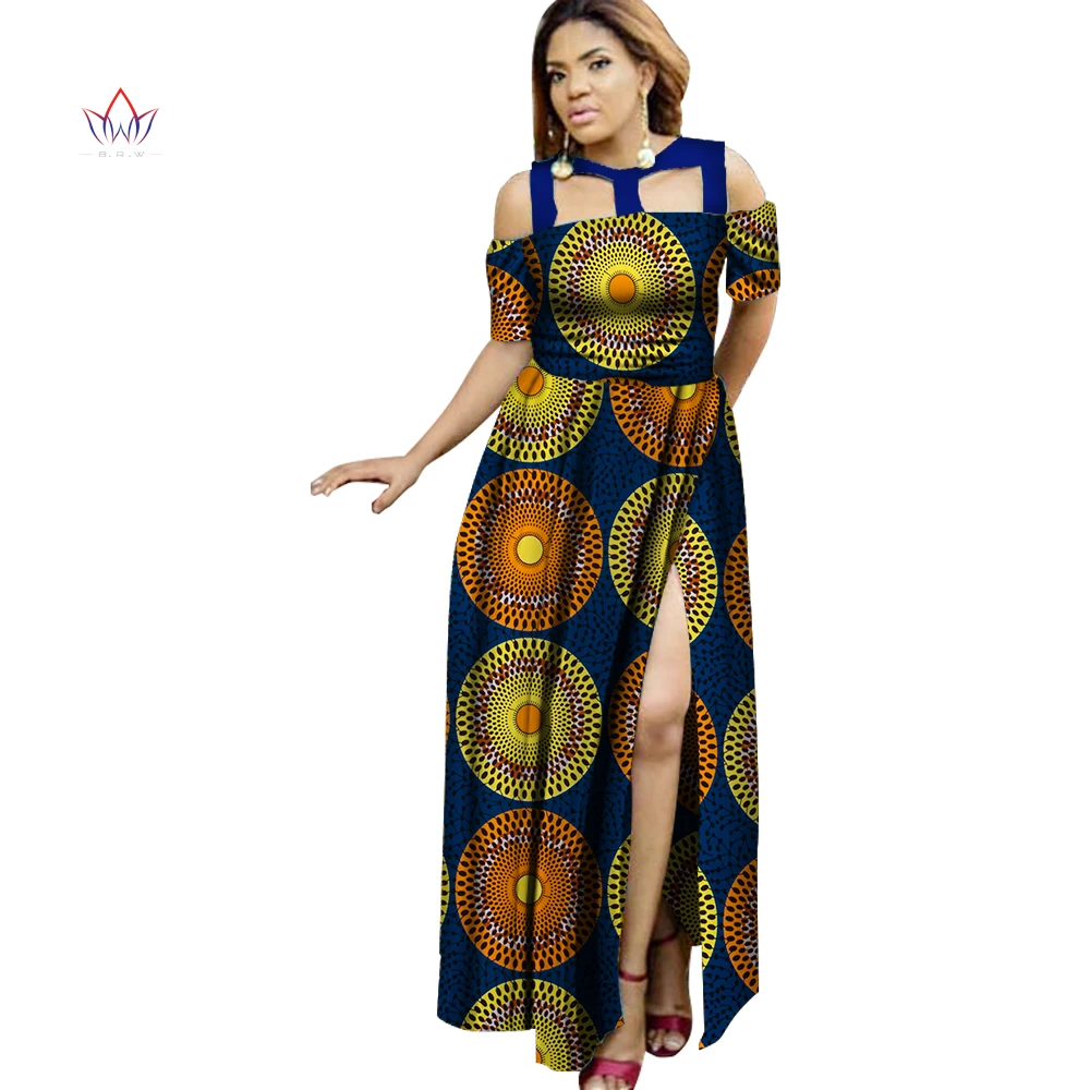 Женская одежда размера плюс длинное платье Дашики летнее в африканском стиле для