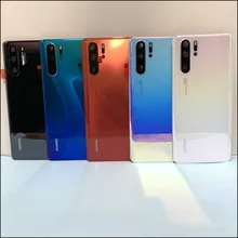 New Original Tempered Glass For Huawei P30 Pro Back Cover Spare Parts Back Battery Cover Door Housing + Camera frame
